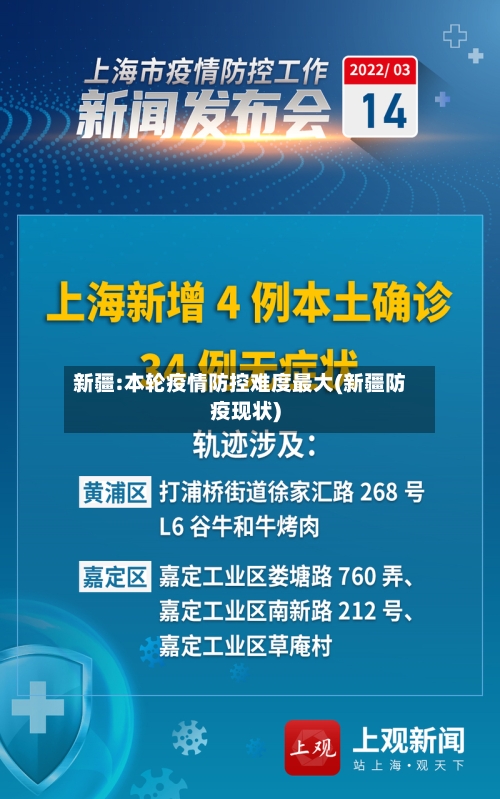 新疆:本轮疫情防控难度最大(新疆防疫现状)-第1张图片