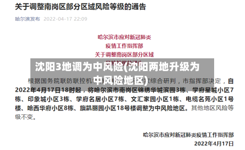 沈阳3地调为中风险(沈阳两地升级为中风险地区)-第2张图片