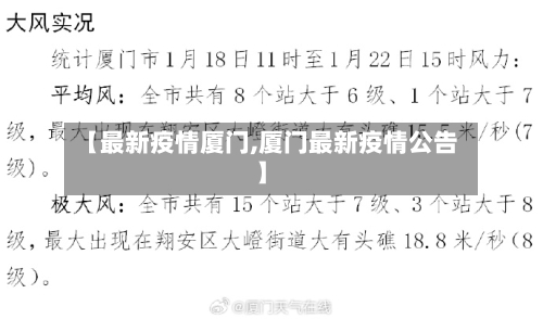 【最新疫情厦门,厦门最新疫情公告】-第3张图片