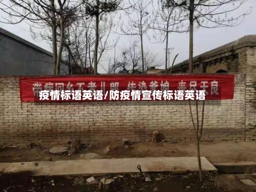 疫情标语英语/防疫情宣传标语英语-第1张图片